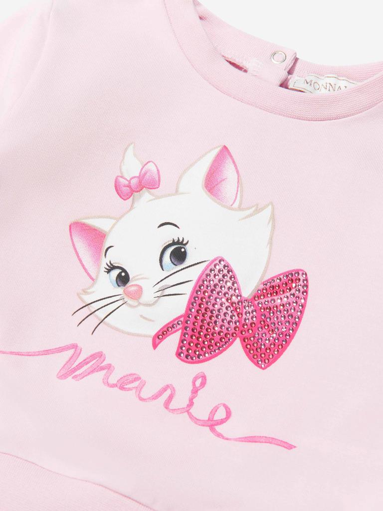 Monnalisa Pink Baby Girls Marie Sweatshirt商品第3张图片规格展示