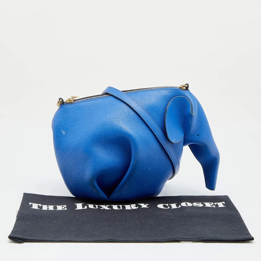 Loewe Blue Leather Elephant Shoulder Bag 商品