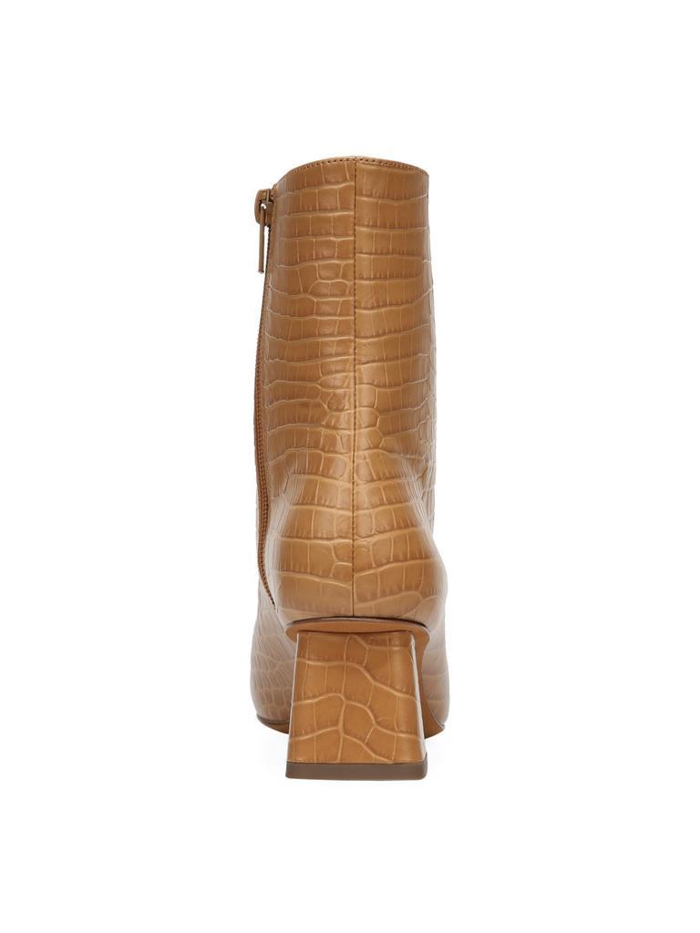 商品Vince|Koren Square-Toe Croc-Embossed Leather Ankle Boots,价格¥1508,第5张图片详细描述