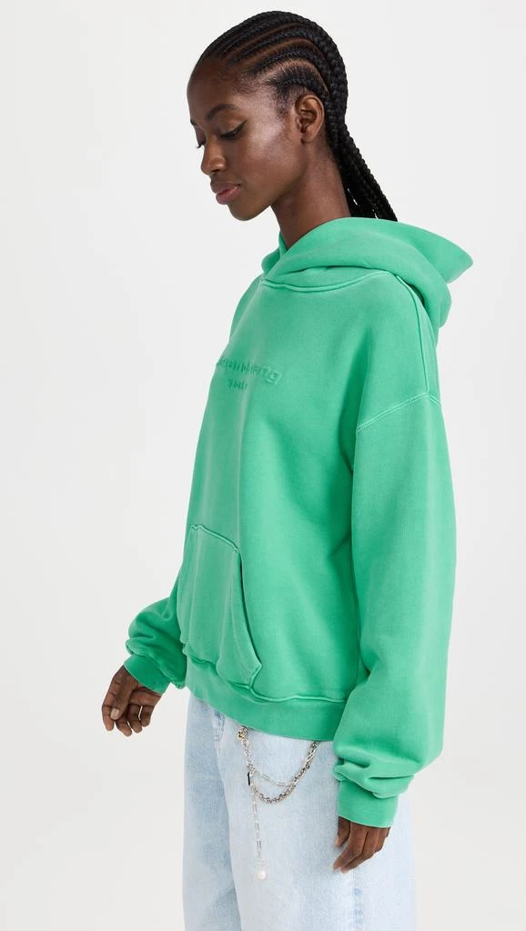 商品Alexander Wang|Alexander Wang 凸起徽标运动衫连帽衫,价格¥2033,第4张图片详细描述
