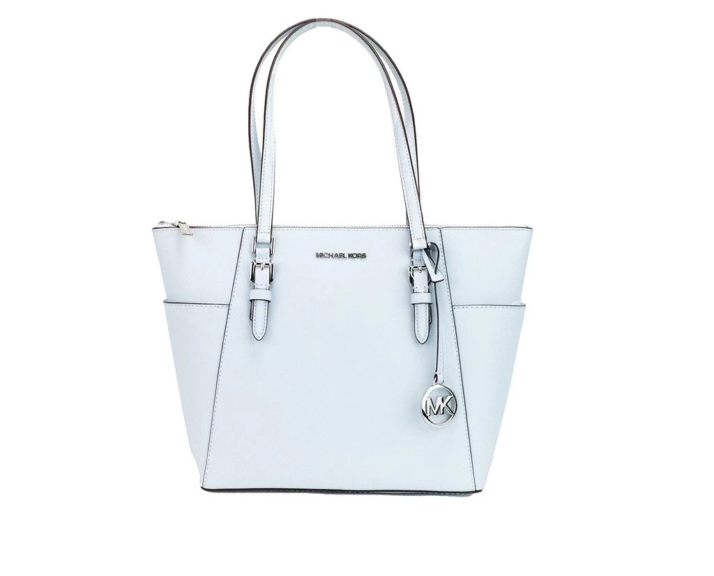 商品[二手商品] Michael Kors|Michael Kors Charlotte Vista blue Large Leather Top Zip Tote Handbag Women's Purse,价格¥2357,第3张图片详细描述