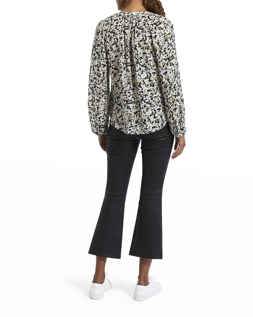 商品Theory|Ruched Silk Printed Blouse,价格¥828,第4张图片详细描述