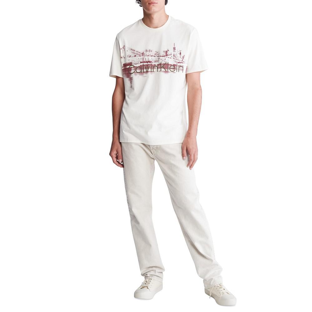 商品Calvin Klein|Men's Short-Sleeve NYC Skyline Graphic T-Shirt,价格¥316,第6张图片详细描述