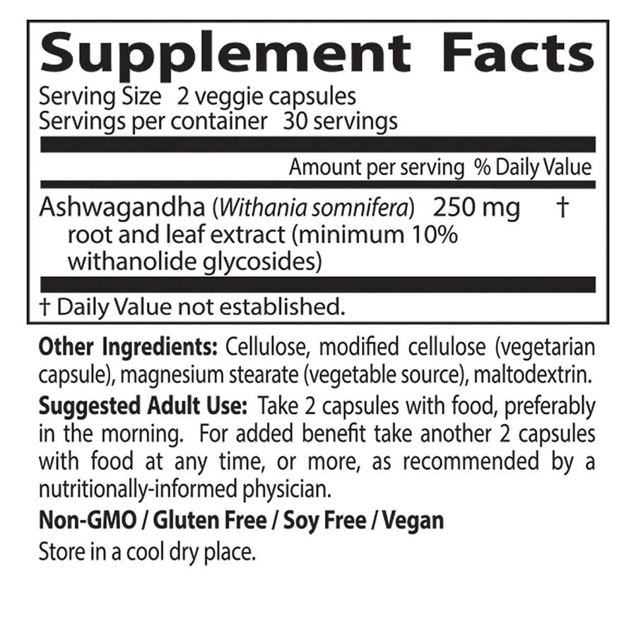 商品Doctor's Best|Ashwagandha with Sensoril 125 mg Veggie Capsules,价格¥60,第3张图片详细描述