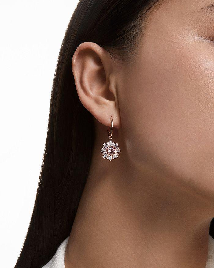 商品Swarovski|Sunshine Pink Crystal Sun Drop Earrings in Rose Gold Tone,价格¥925,第5张图片详细描述