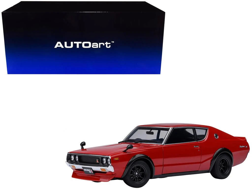 商品Autoart|Nissan Skyline 2000GT-R (KPGC110) Tuned Version RHD (Right Hand Drive) Red 1/18 Model Car by,价格¥2824,第5张图片详细描述