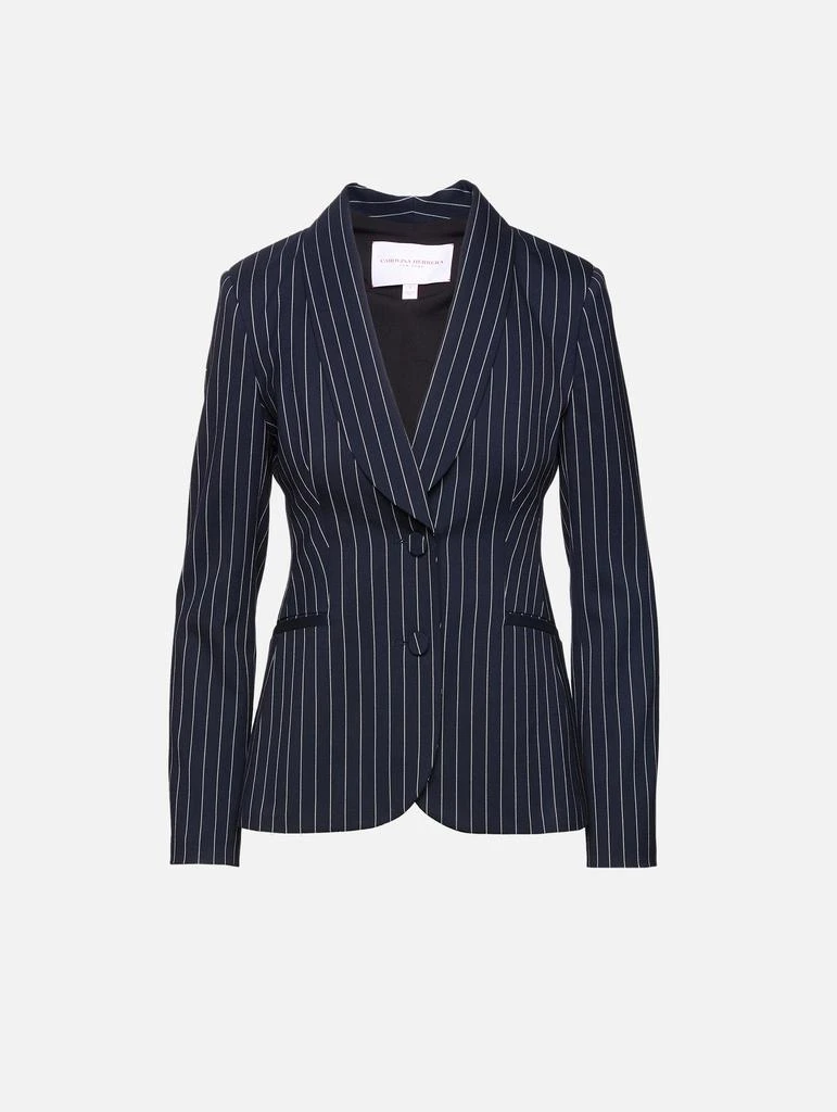 商品Carolina Herrera|Pinstripe Tuxedo Jacket,价格¥8774,第1张图片