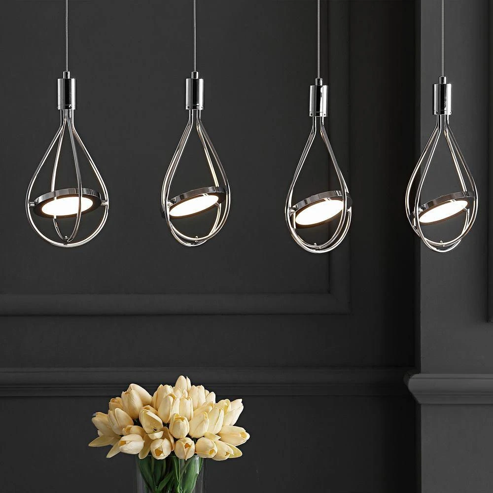 商品JONATHAN Y|Orion 29" Adjustable Modern Integrated 4-Light Linear LED Metal Pendant,价格¥2965,第3张图片详细描述