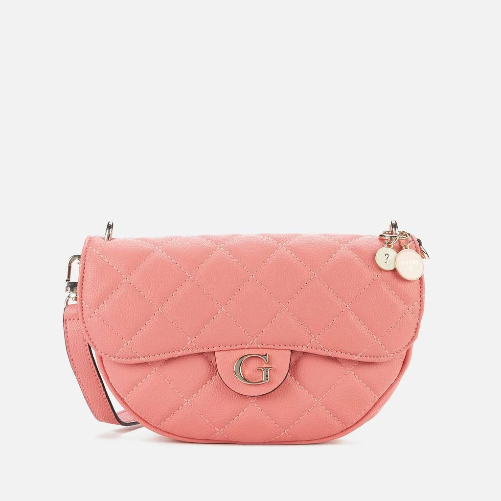 商品GUESS|Guess Women's Gillian Cross Body Flap Bag - Apricot,价格¥733,第1张图片