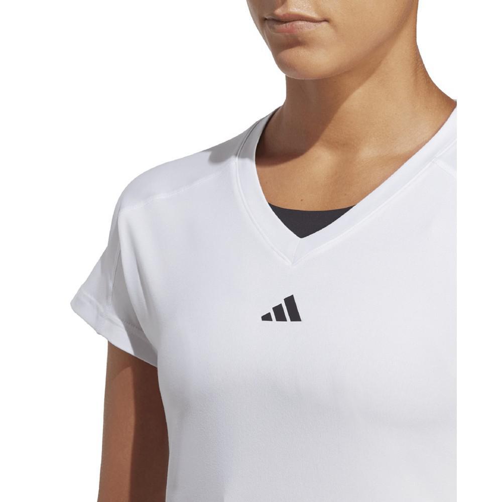 商品Adidas|Women's Training Essentials Logo V-neck T-shirt,价格¥209,第5张图片详细描述