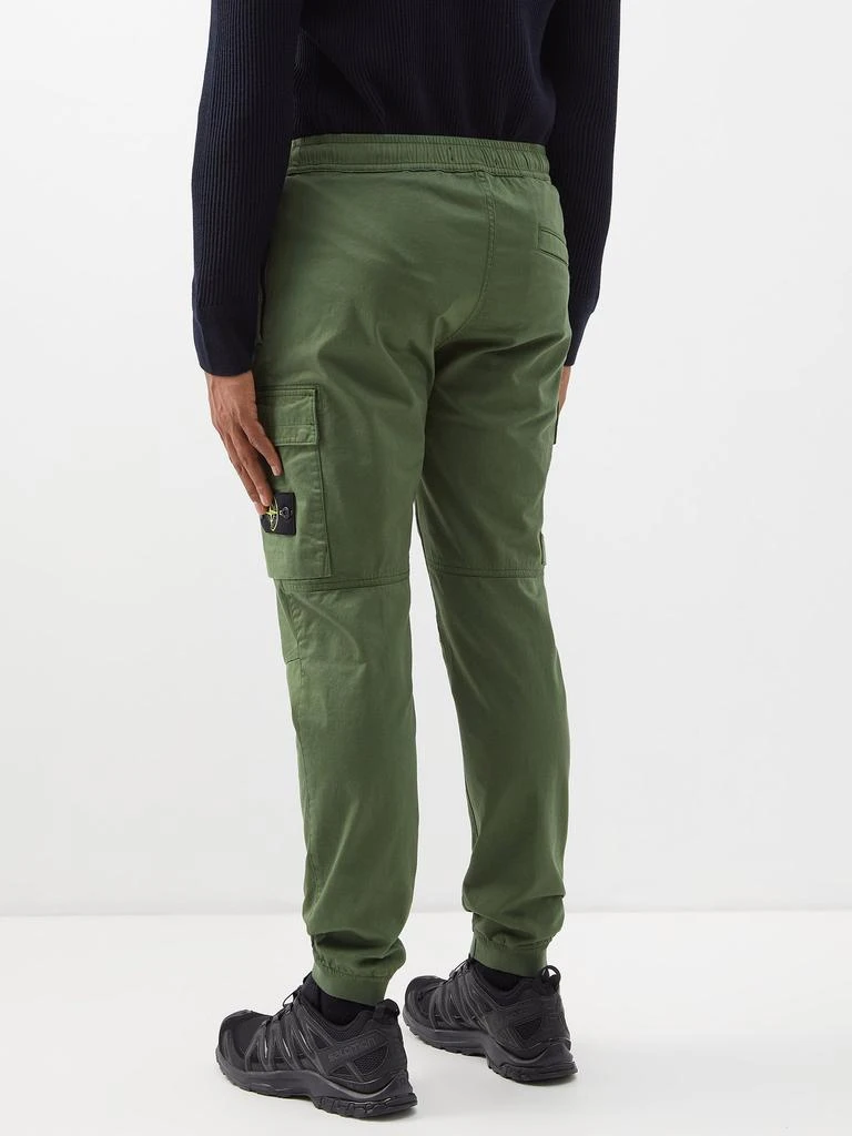 商品Stone Island|Cotton-blend twill cargo trousers,价格¥3318,第5张图片详细描述