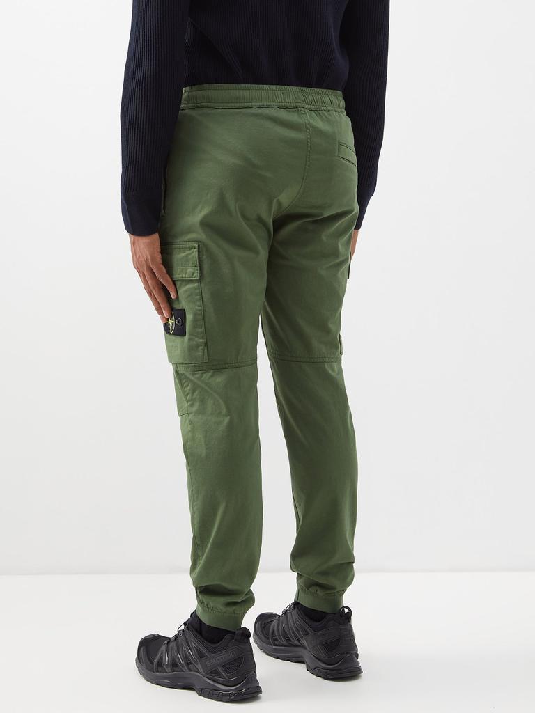 商品Stone Island|Cotton-blend twill cargo trousers,价格¥2859,第7张图片详细描述