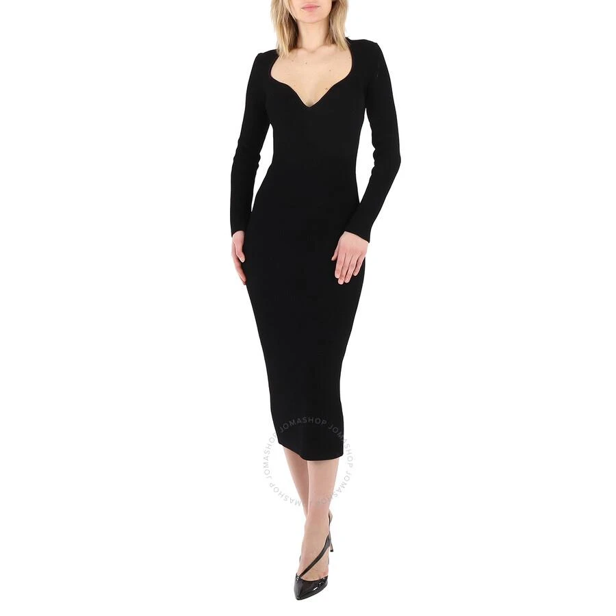 商品Khaite|Ladies Black Alessandra Midi Dress,价格¥2258,第1张图片