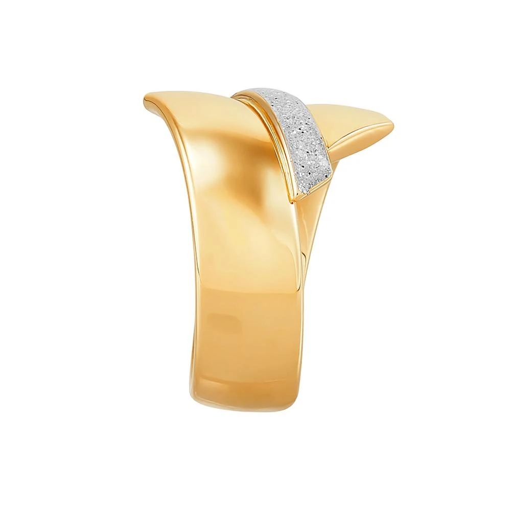 商品Italian Gold|Polished Bypass Glitter Enamel Ring in 10K Yellow Gold,价格¥4471,第2张图片详细描述