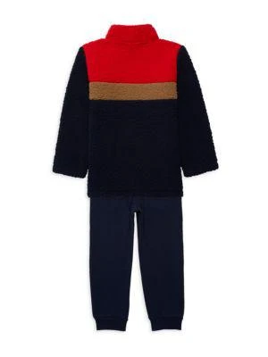 商品Tommy Hilfiger|Little Boy’s 2-Piece Faux Sherpa Pullover & Joggers Set,价格¥226,第2张图片详细描述