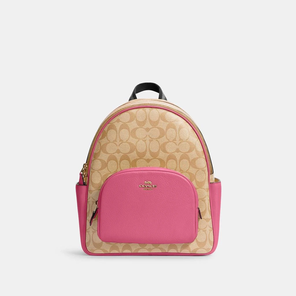 Coach Outlet Court Backpack In Signature Canvas 商品