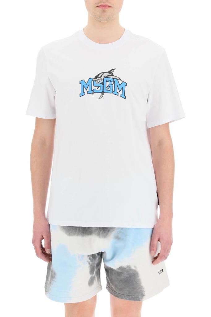Msgm logo print t-shirt商品第2张图片规格展示