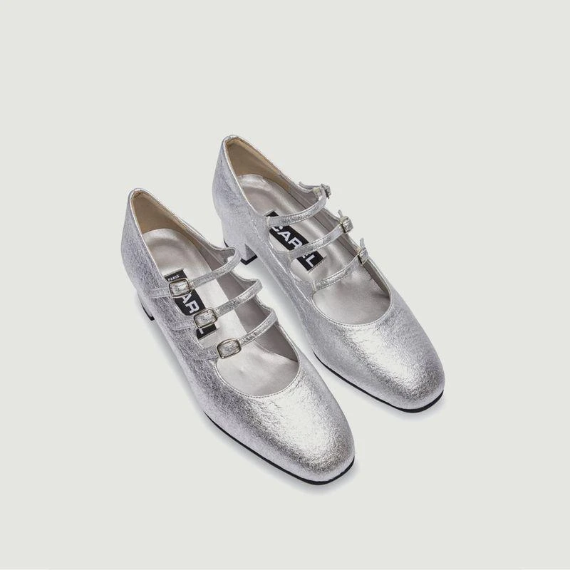 商品Carel|Kina Pinatex shoe Silver Carel,价格¥3121,第3张图片详细描述