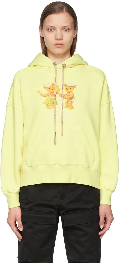 商品Palm Angels|Yellow Cotton Hoodie,价格¥2051,第1张图片