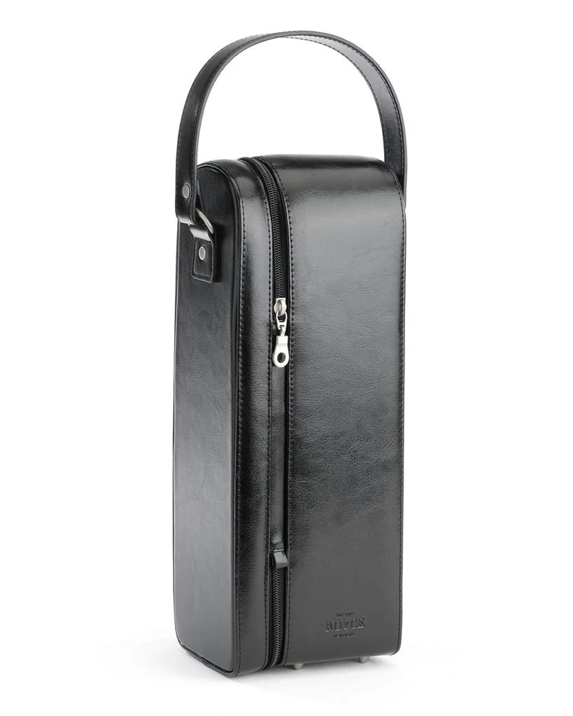 商品ROYCE New York|Monogrammed Leather Wine Bottle Carrying Case,价格¥1940,第1张图片