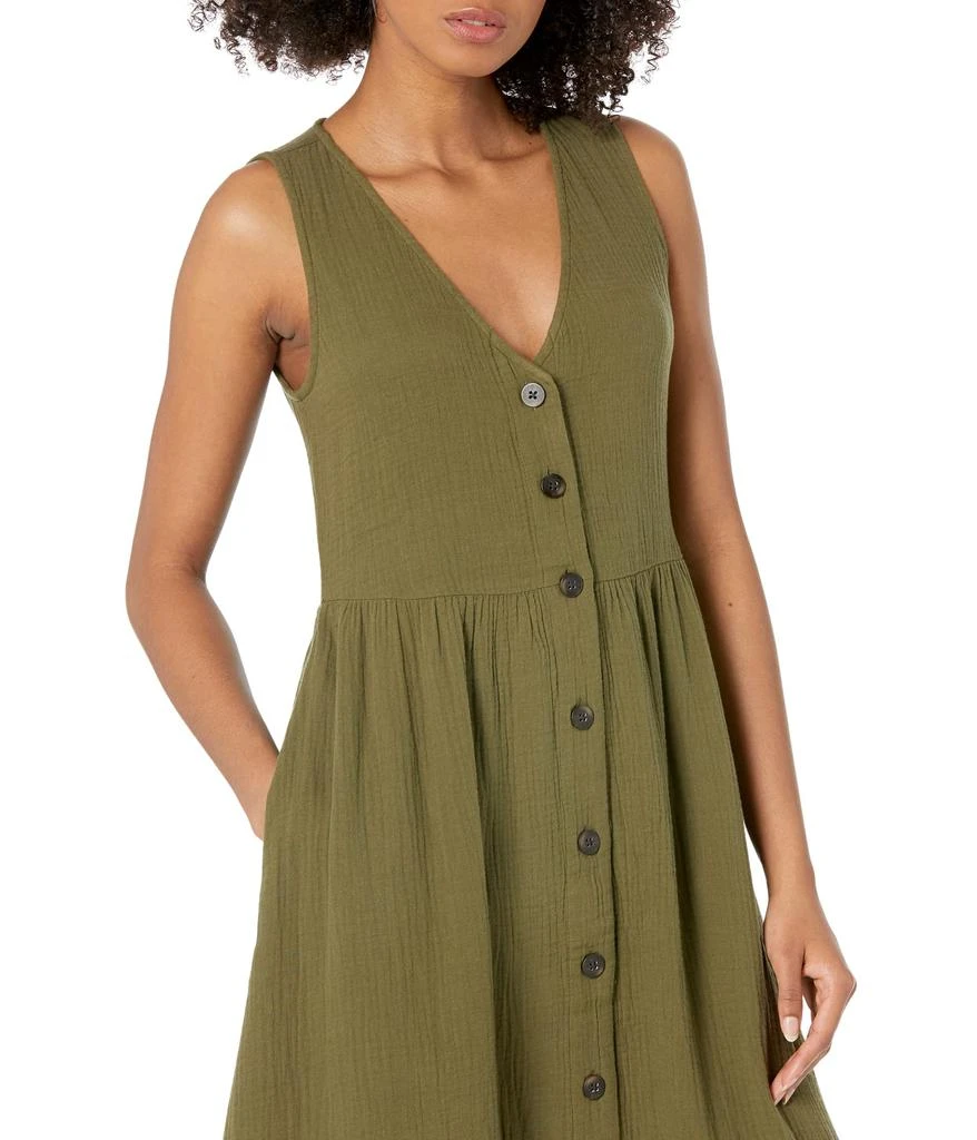 商品Madewell|Lightspun Button-Front Tank Midi Dress,价格¥894,第3张图片详细描述