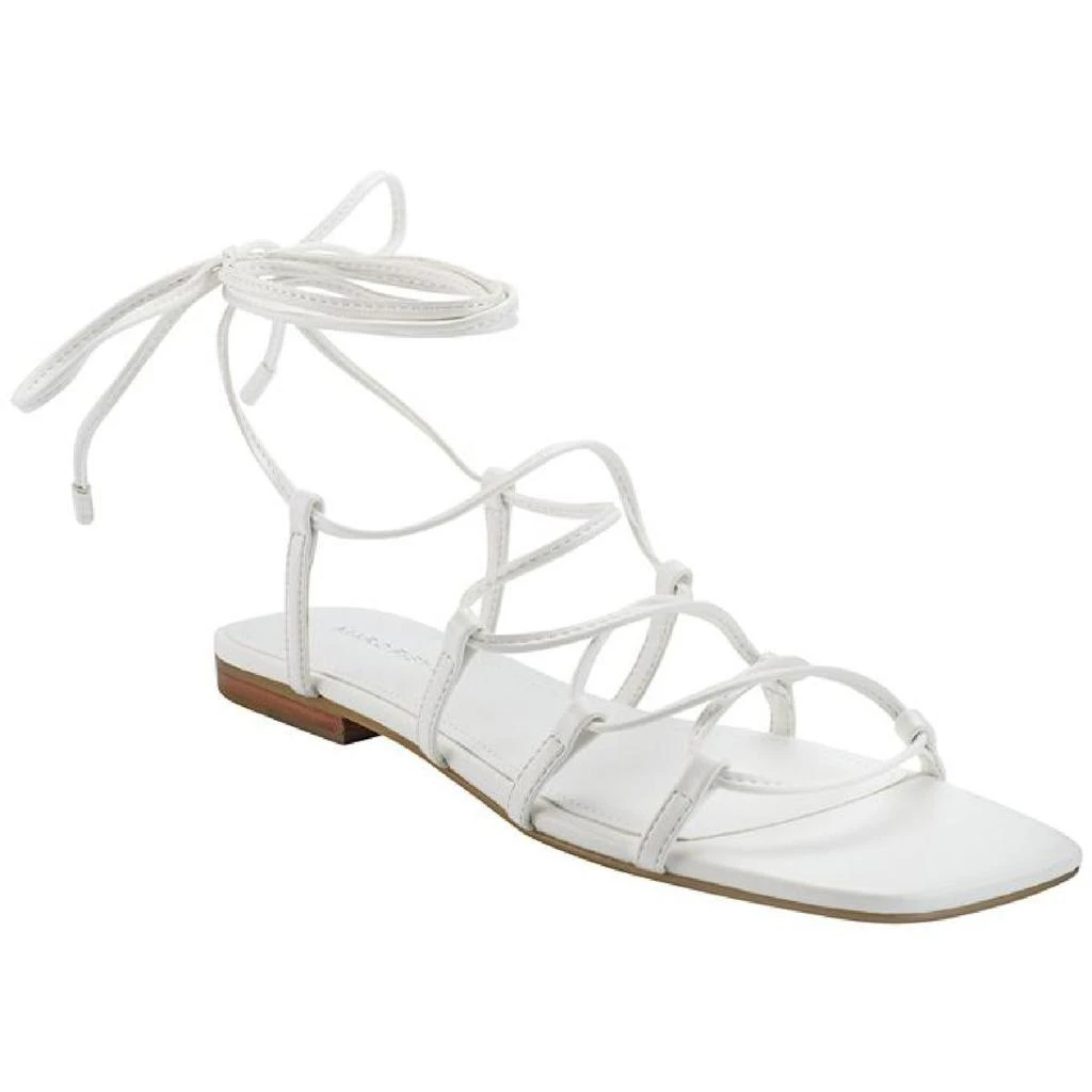 商品Marc Fisher|Marc Fisher Womens Calivia Faux Leather Ankle Strap Gladiator Sandals,价格¥48,第1张图片
