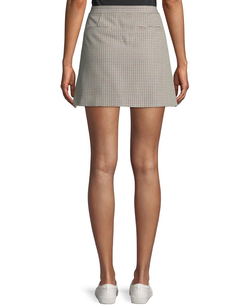 Snap-Tab Fremont Plaid Wrap Mini Skirt商品第2张图片规格展示