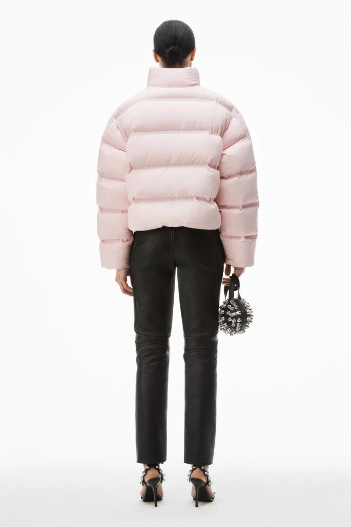 商品Alexander Wang|cropped puffer coat with reflective logo,价格¥5224,第5张图片详细描述