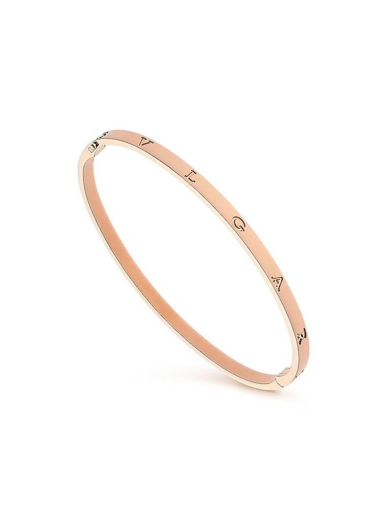 商品BVLGARI|B.zero1 18K Rose Gold Logo Bangle Bracelet,价格¥35710,第2张图片详细描述
