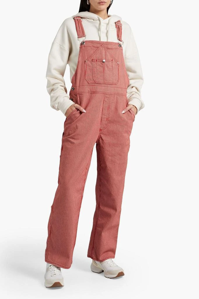 商品Rag & Bone|Striped cotton-blend twill overalls,价格¥594,第4张图片详细描述