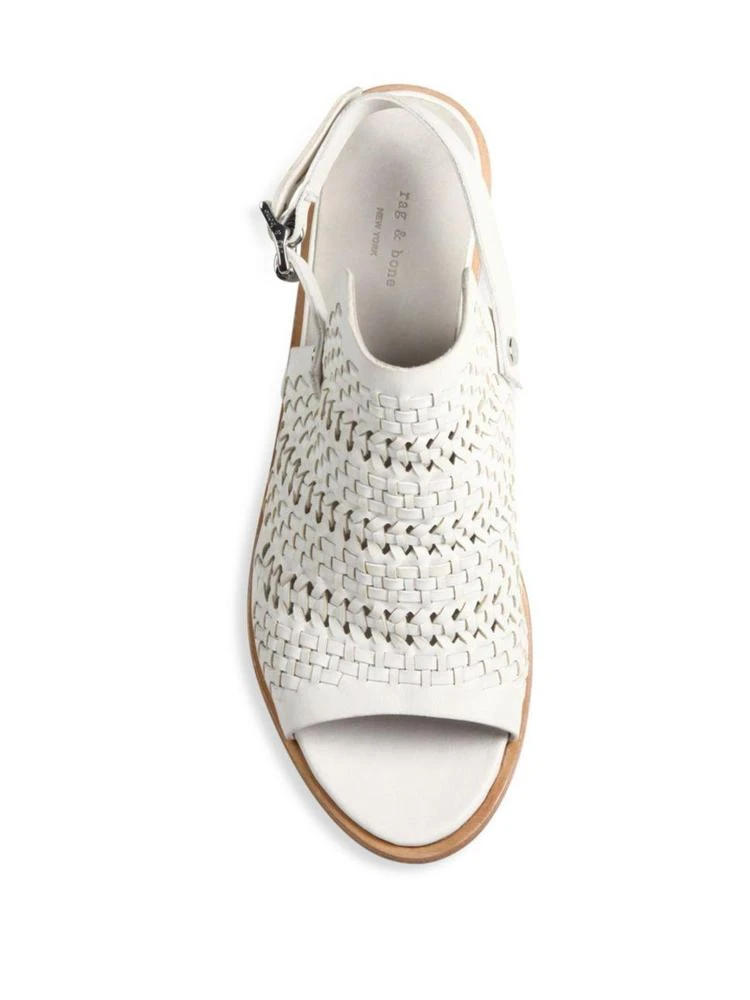 商品Rag & Bone|Wyatt Woven Leather Mid-Heel Slingbacks,价格¥1486,第4张图片详细描述