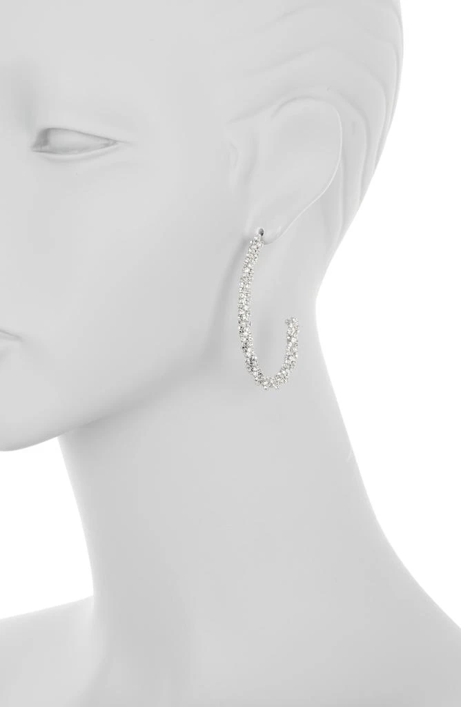 商品Nordstrom|Crystal Chain Twist Hoop Earrings,价格¥60,第2张图片详细描述