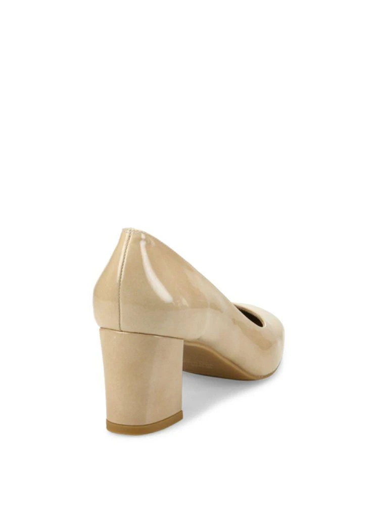 商品Stuart Weitzman|Marymid Leather Block Heel Pumps,价格¥631,第2张图片详细描述