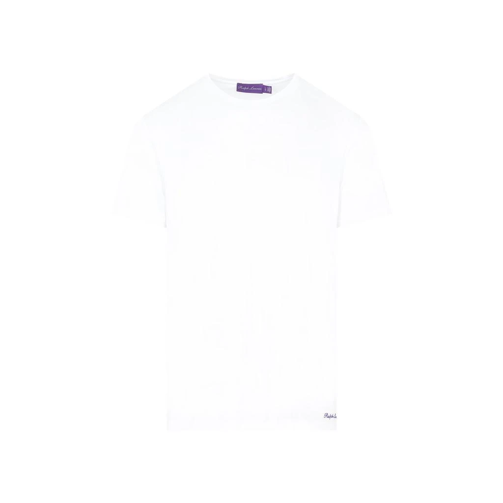 商品Ralph Lauren|Ralph Lauren Purple Label Logo Embroidered Crewneck T-Shirt,价格¥2253,第1张图片