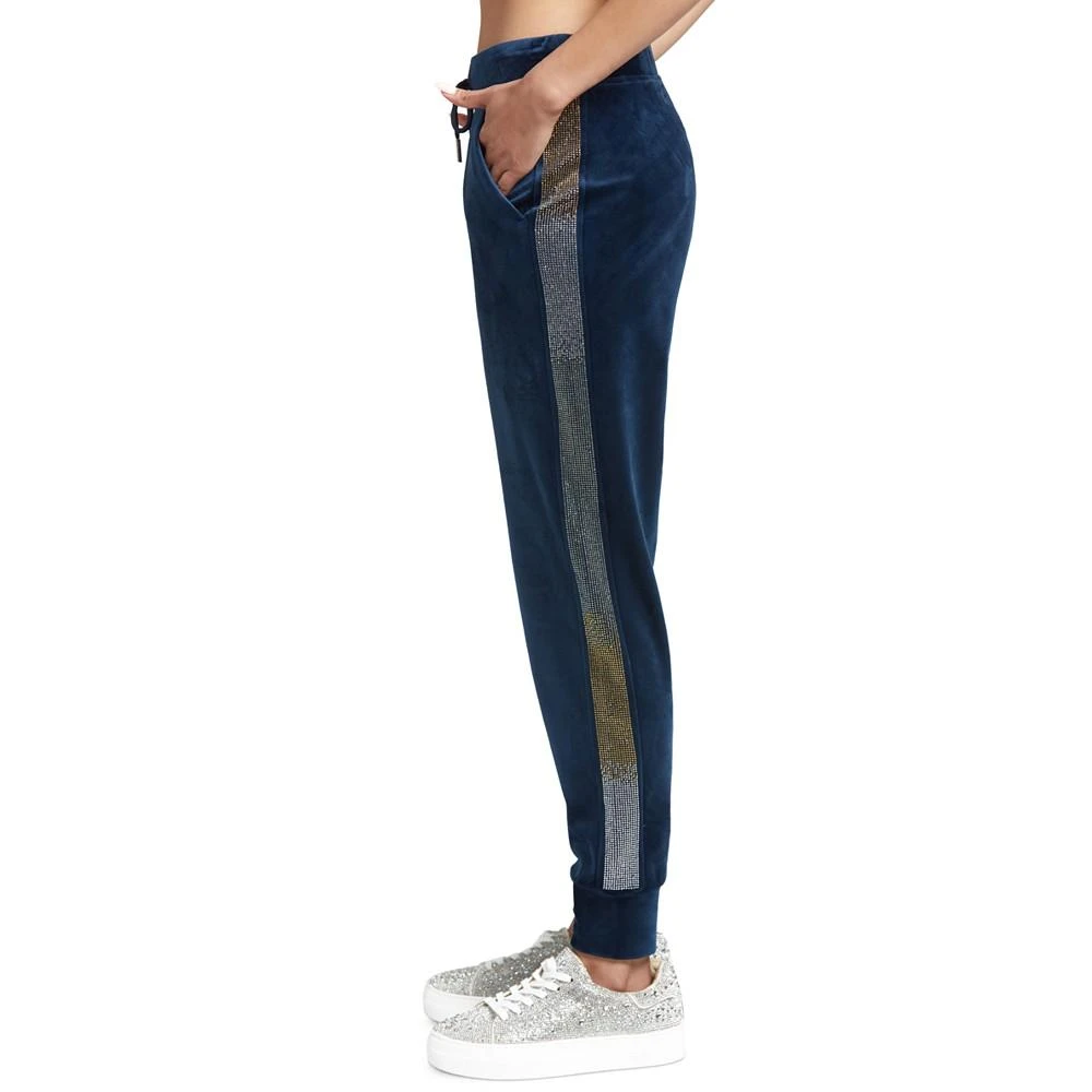 商品Juicy Couture|Women's Mid-Rise Embellished-Trim Joggers,价格¥290,第4张图片详细描述