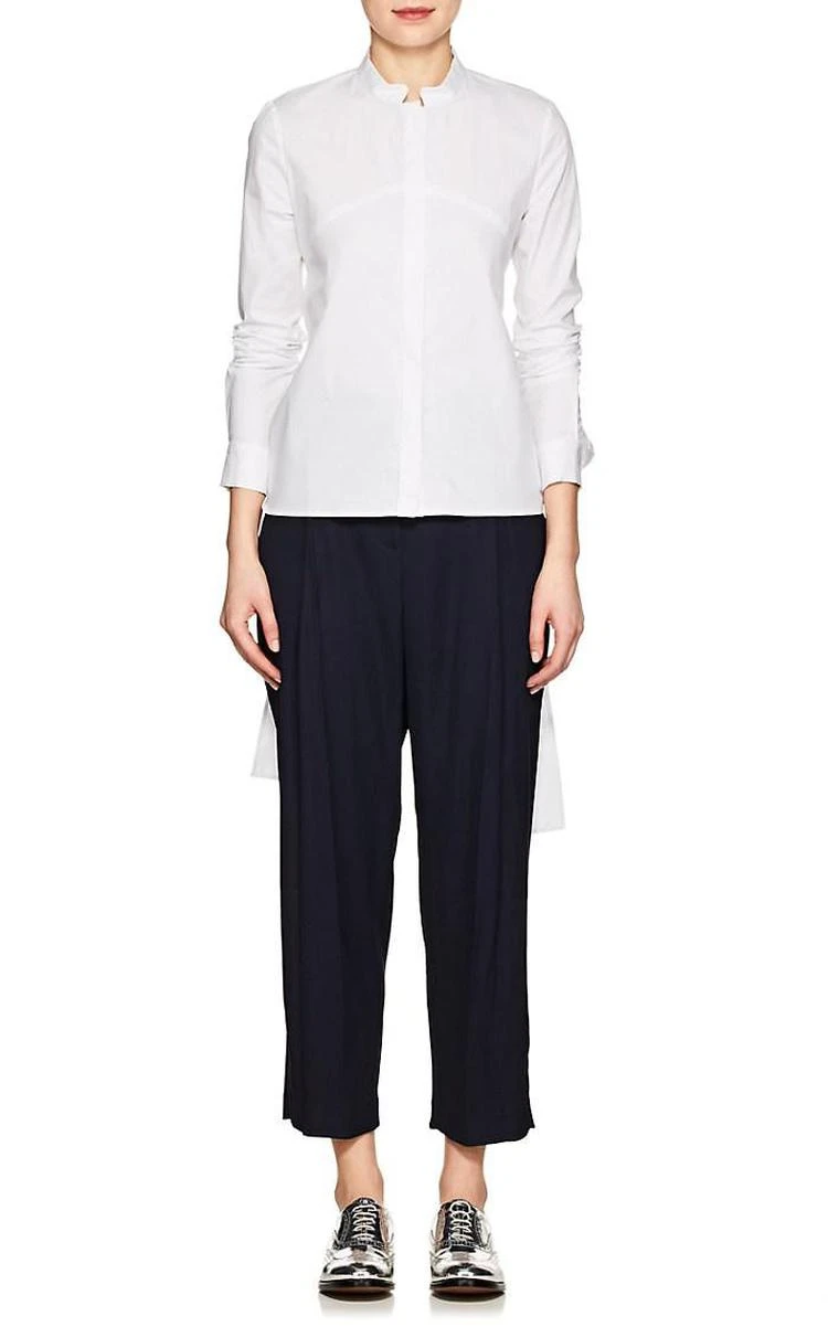 商品Ji Oh|Strabe Stretch-Cotton Poplin Blouse,价格¥449,第1张图片