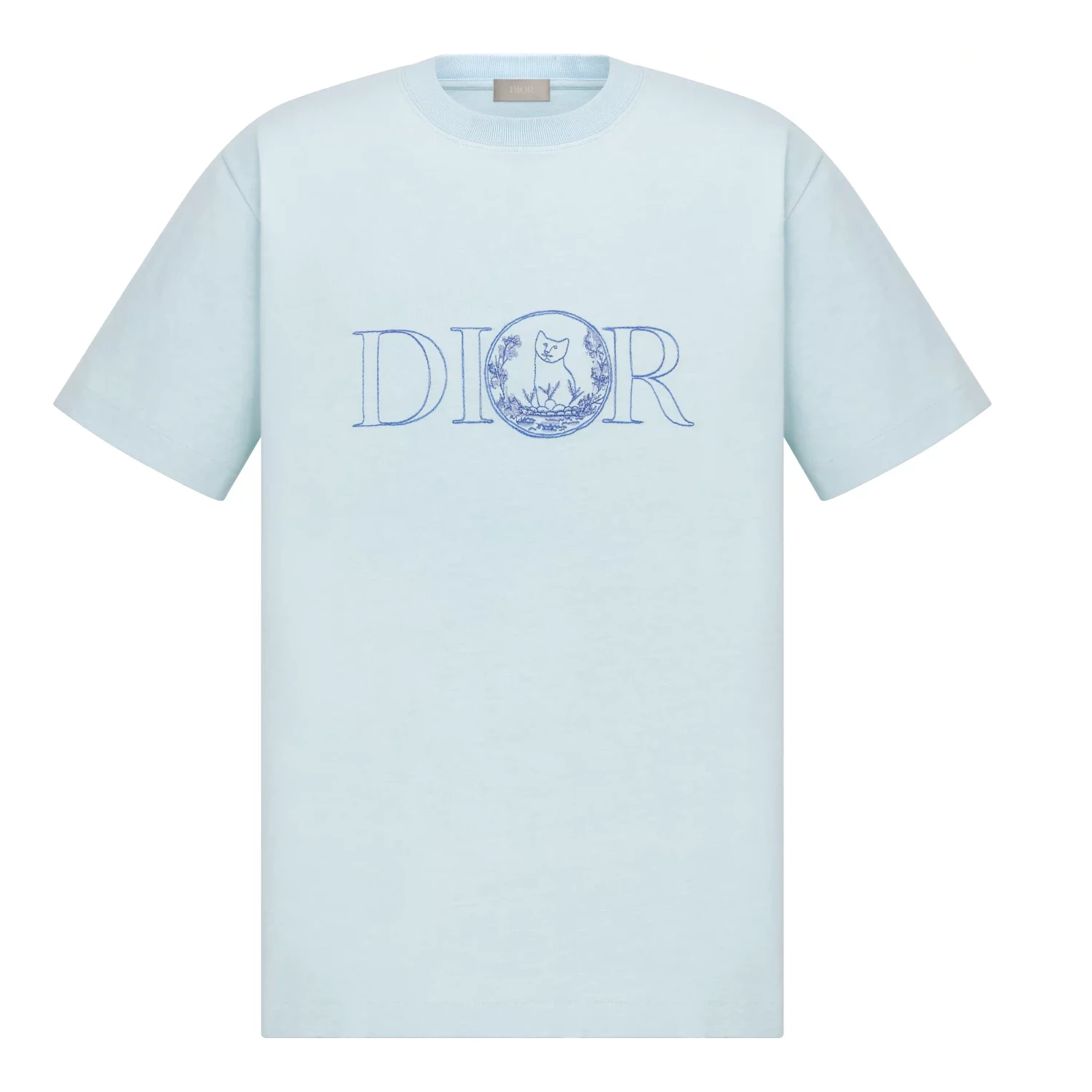 商品Dior|【预售】 迪奥 25春夏 男士 短袖T恤 DIOR AND HYLTON NEL 宽松版型 T 恤 583J696C0554_C585 ,价格¥7170,第1张图片