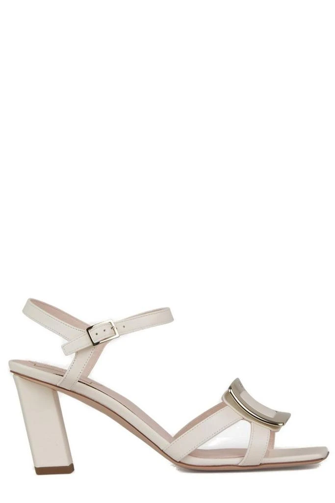 商品Roger Vivier|Roger Vivier Logo Engraved Open Toe Sandals,价格¥4029,第1张图片