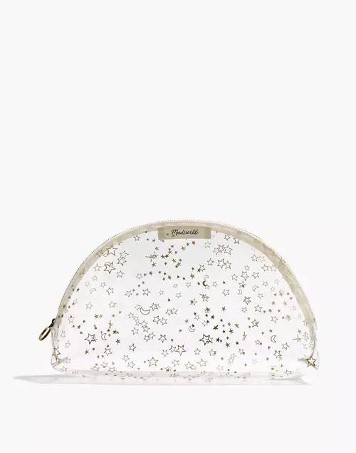 商品Madewell|Large Crystalline Half-Moon Pouch in Starry Night,价格¥158,第1张图片