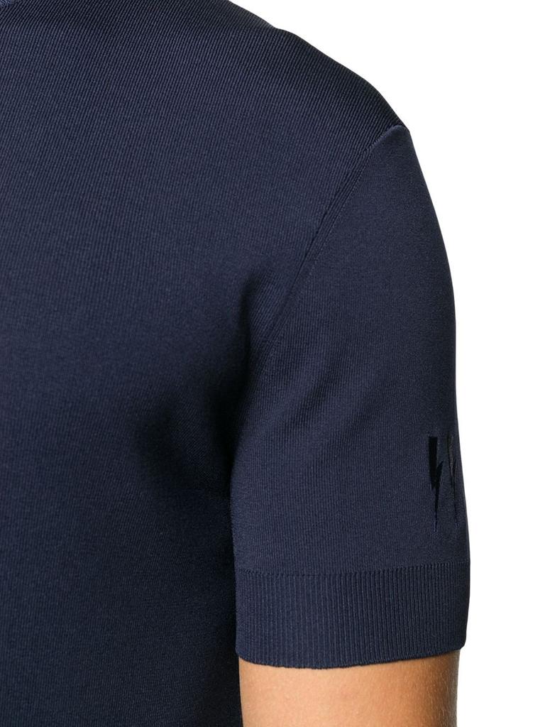Neil Barrett Men's  Blue Viscose T Shirt商品第4张图片规格展示