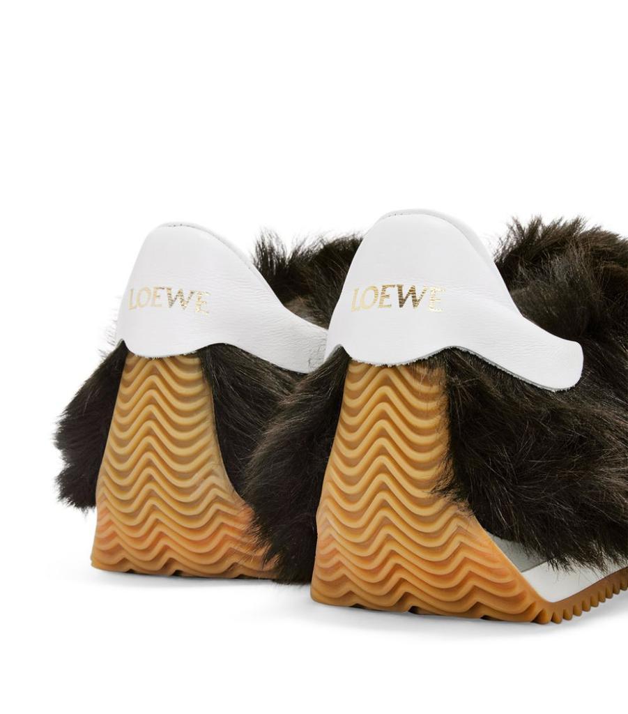商品Loewe|Shearling Flow Runner Low-Top Sneakers,价格¥5955,第4张图片详细描述