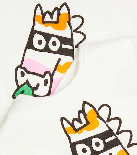 商品Stella McCartney|婴幼儿 — 棉质连身衣与围兜套装,价格¥542,第3张图片详细描述