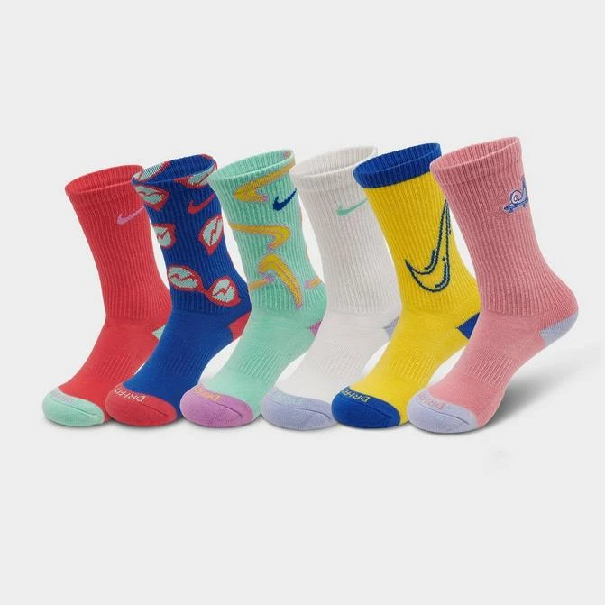 商品NIKE|Youth Nike Everyday Mix Match Crew Socks (3-Pack),价格¥178,第1张图片