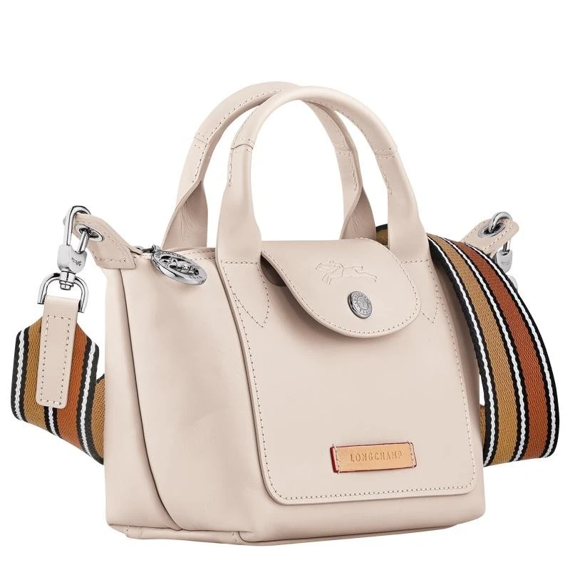 商品Longchamp|【预售3-7天】Longchamp/珑骧 女士米白色牛皮手提包,价格¥4469,第5张图片详细描述