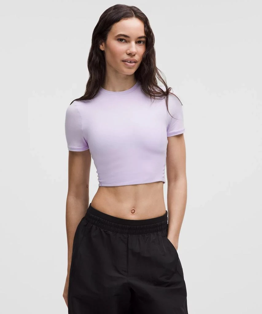 Wundermost Ultra-Soft Nulu Crewneck Cropped T-Shirt 商品