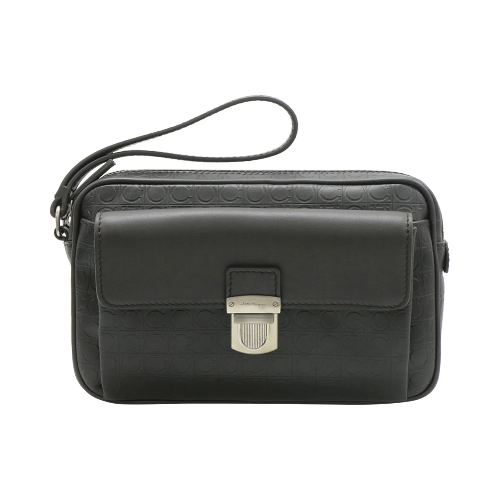 商品[国内直发] Salvatore Ferragamo|SALVATORE FERRAGAMO 女士棕色经典手拿包 24-9694-587916,价格¥4123,第1张图片