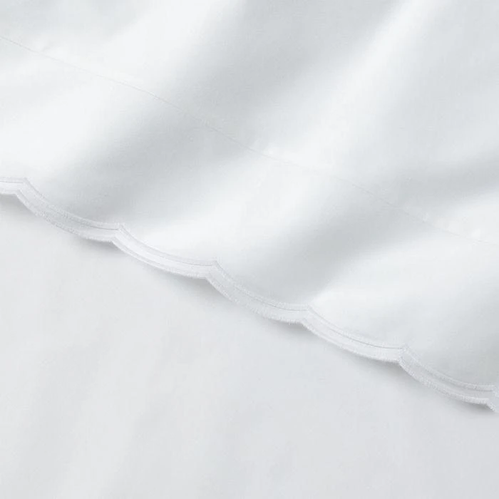 Malin Scallop Organic Cotton Sateen King Pillowcase, Pair 商品