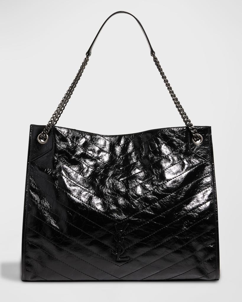 商品Yves Saint Laurent|Niki Large Crinkled Calf Shopper Tote Bag,价格¥18696,第1张图片