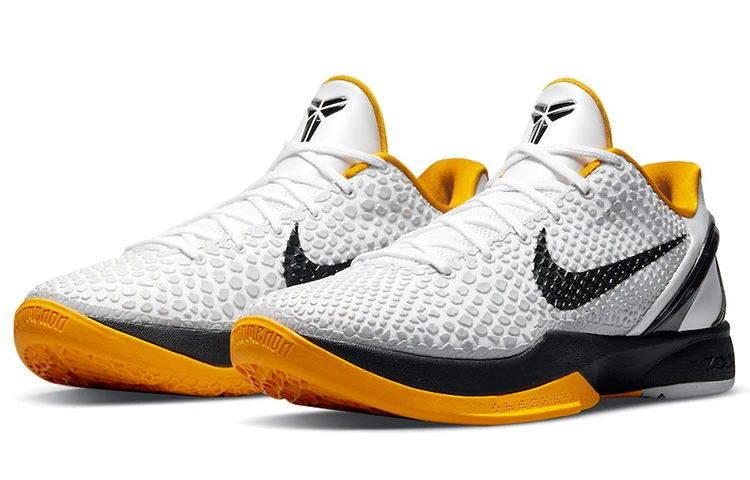 商品[国内直发] NIKE|Zoom Kobe 6 Protro \"White Del Sol\" 季后赛 2021复刻 低帮 篮球鞋 男女同款 黑白黄,价格¥4999,第4张图片详细描述