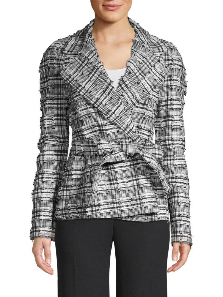 商品Escada|Frayed Tie-Waist Blazer,价格¥2524,第1张图片